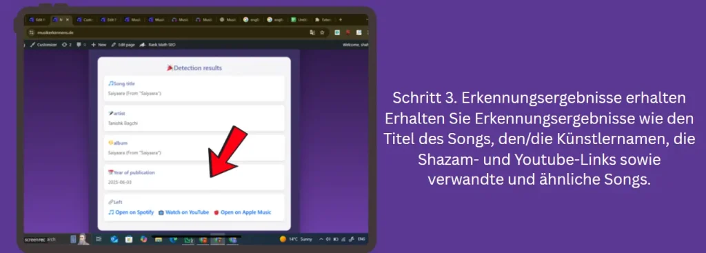 Schritt 3. Erkennungsergebnisse erhalten